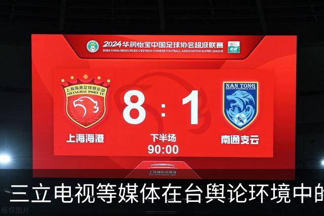 三立电视等媒体在台舆论环境中的主导地位